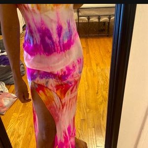 Tie Dye Dannijo Slip Dress XS Retail $295